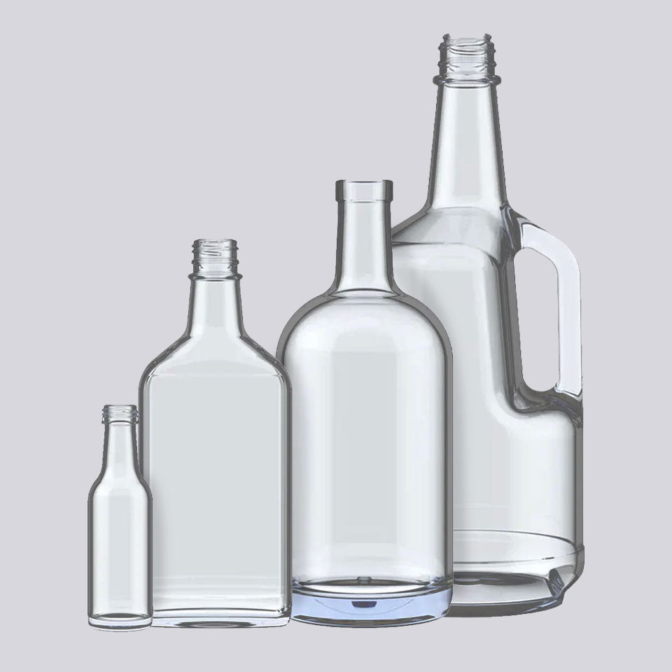 Glass Liquor Bottles