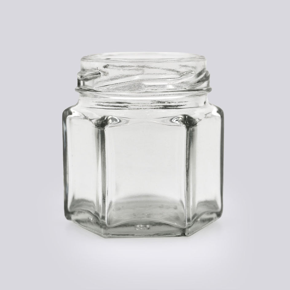 Glass Hexagon Jars– K.G. International
