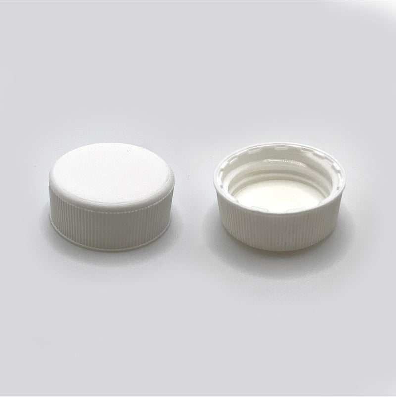 24-400 White PP Continuous Thread Closure with Foam Liner