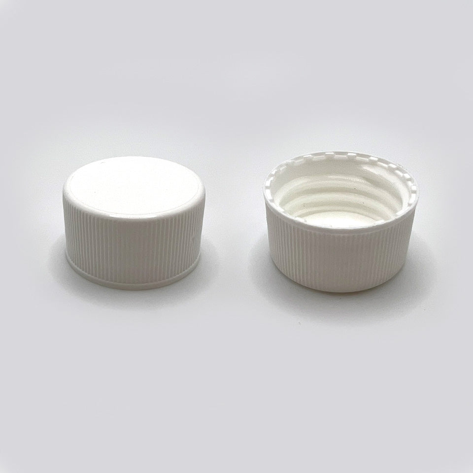 24-414 White PP Continuous Thread Closure with Foam Liner– K.G ...