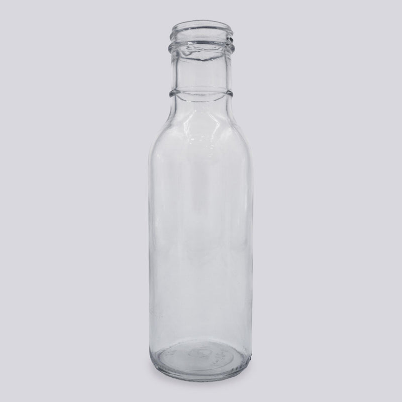 12 oz. Clear Glass Ring Neck Bottle