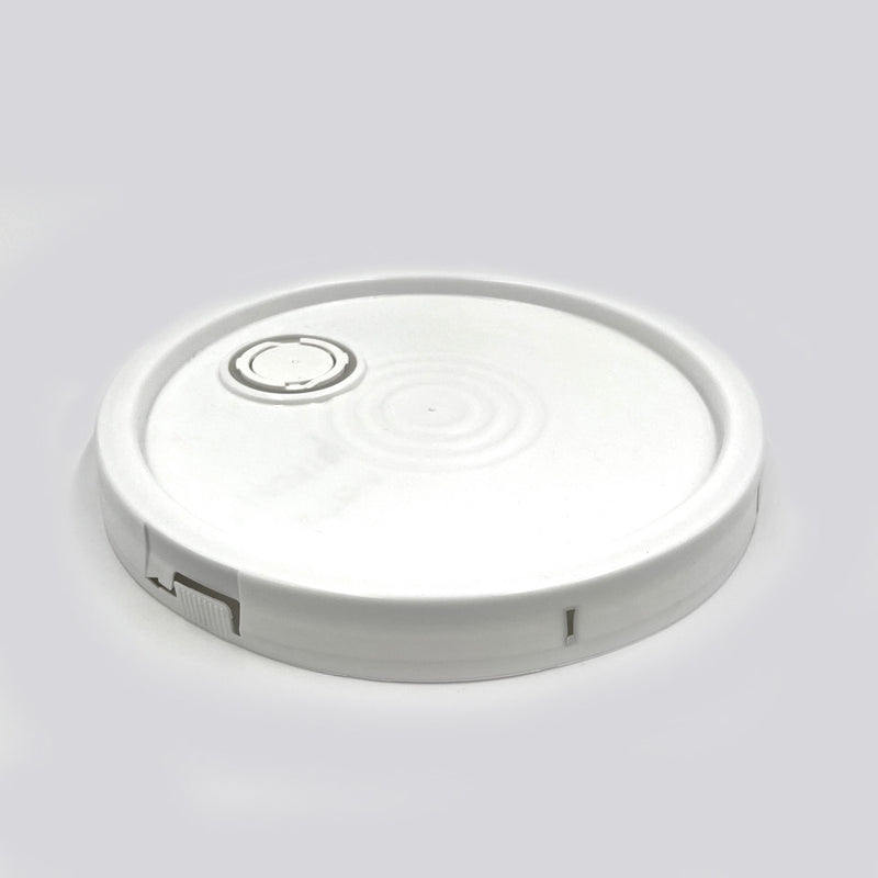 White HDPE Lid with Pour Spout for 5 gal. HDPE Pail