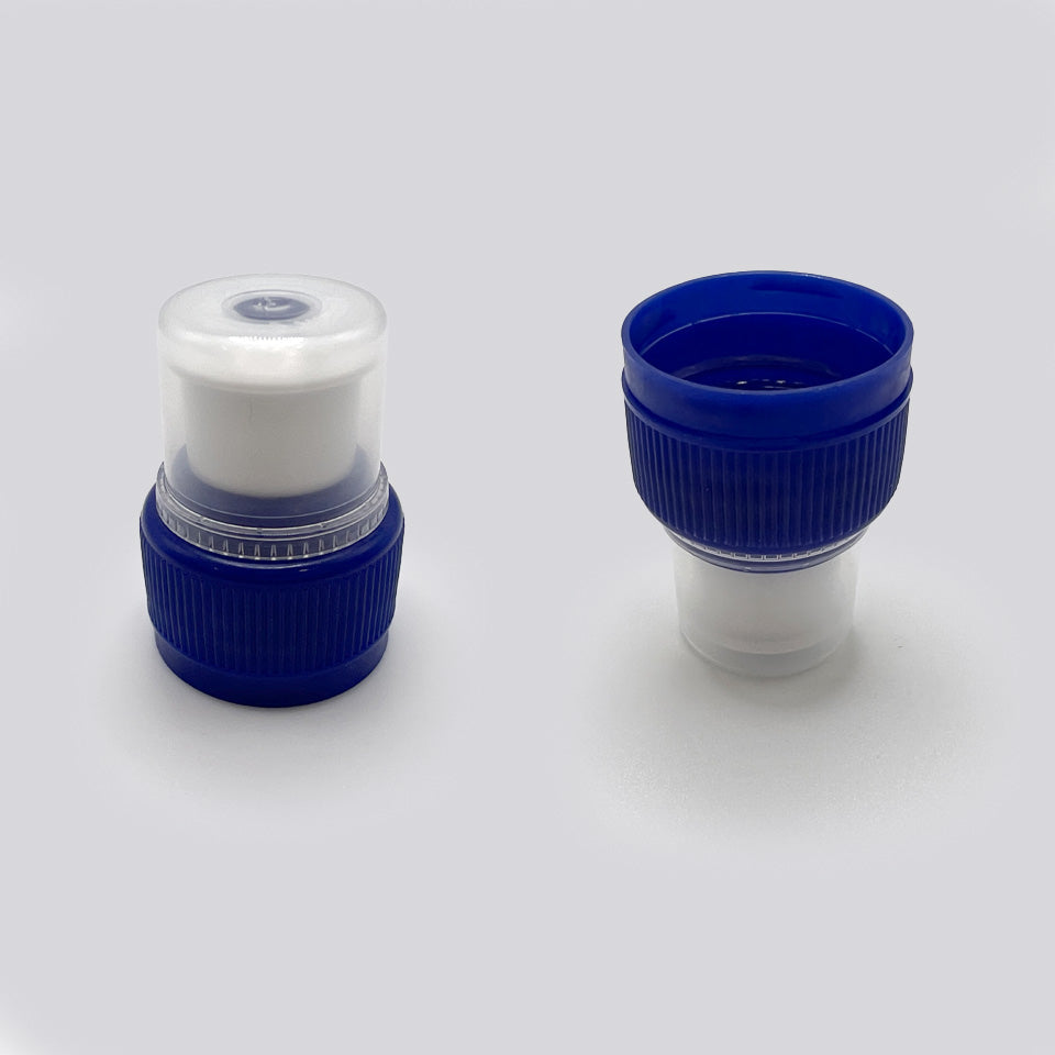 28mm PCO (1816) Blue/White PP Tamper Evident Sports Closure, Linerless ...