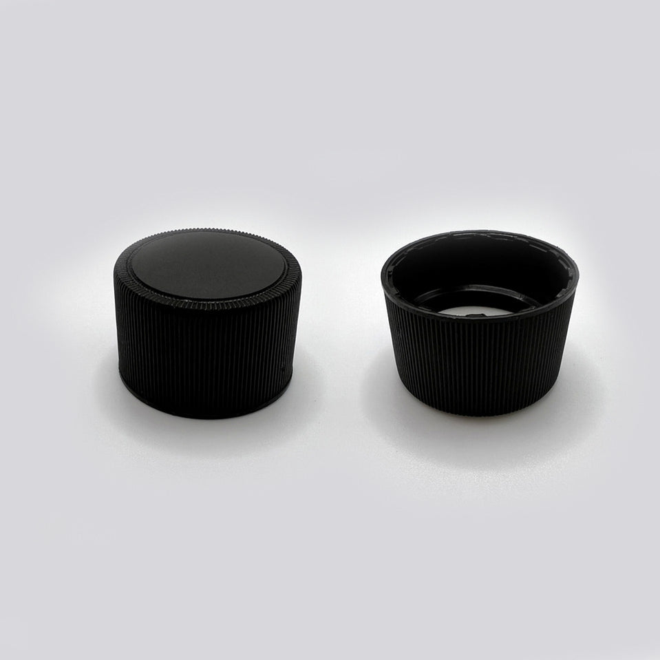 28-410 Black PP Continuous Thread Closure with Foam Liner — K.G ...