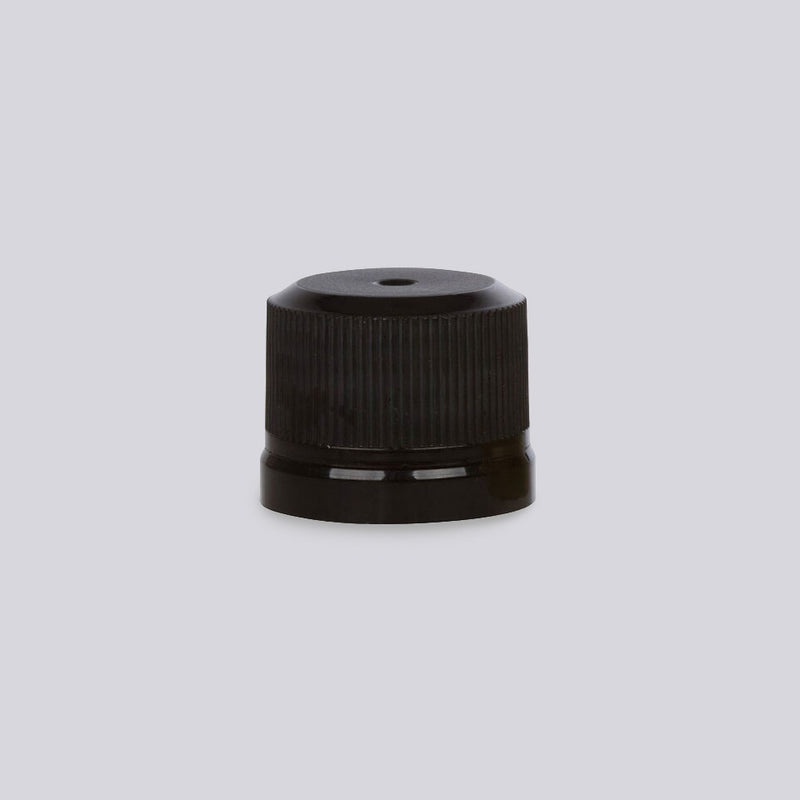 18mm Black PP Tamper Evident Closure, Linerless