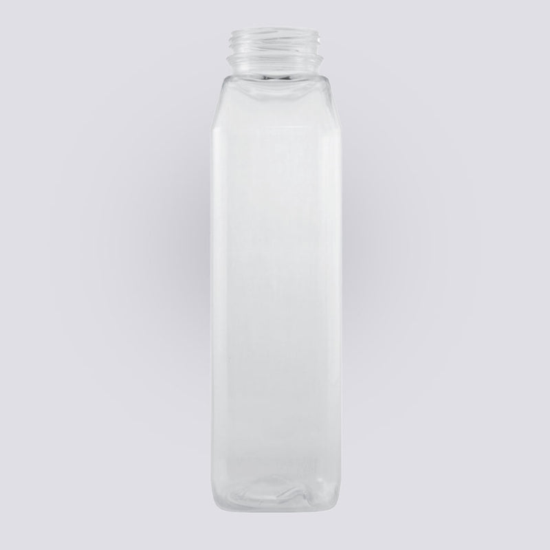 12 oz. PET Beverage Square Bottle, 38mm DBJ