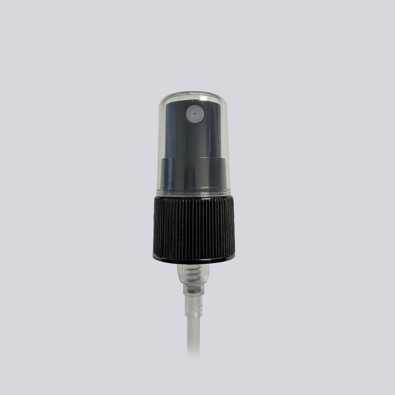 20-410 PP Black Fine Mist Sprayer Fine Ribbed with 2.88" Dip Tube