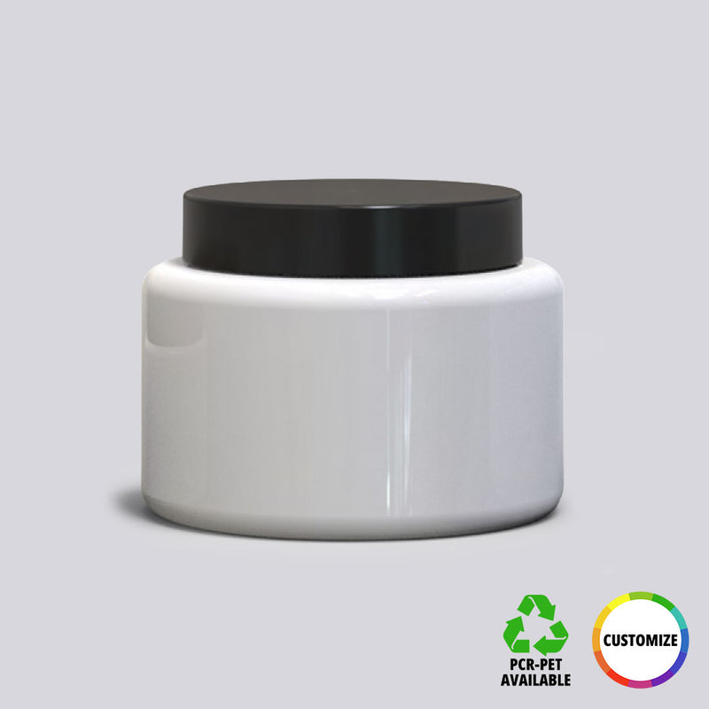7 oz. Single Wall Round PET Jar and Lid, 63-400