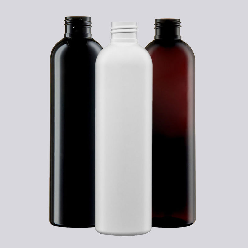 8 oz. PET Cosmo / Bullet Round Bottle, 24-410